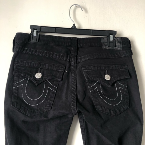 True Religion Distressed Black Skinny Jeans - Picture 6 of 9